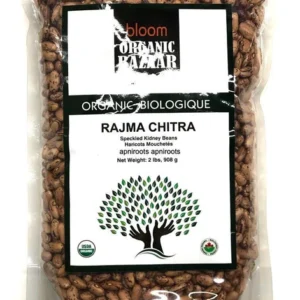 BLOOM ORGANIC BAZAAR - RAJMA CHITRA - 2LB