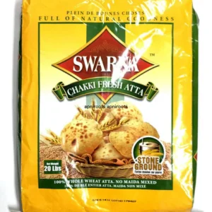 SWARNA - CHAKKI FRESH ATTA 100PERCENT WHOLE WHEAT NO MAIDA - 20LB